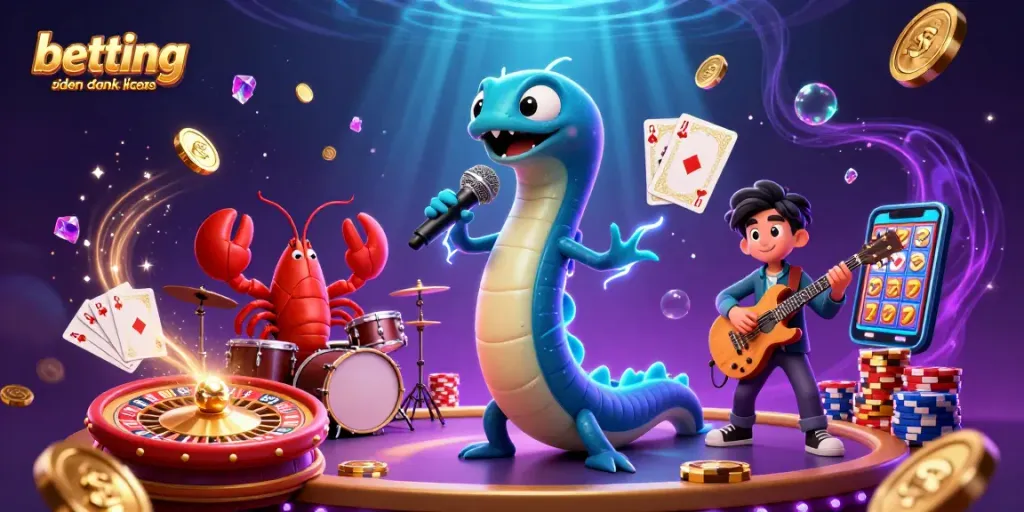 Engaging 3D illustration showcasing betting sider uden dansk licens with vibrant underwater casino elements.