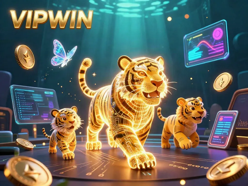 Experience thrilling gameplay at VIPWIN with a vibrant illustration capturing casino excitement and energy.