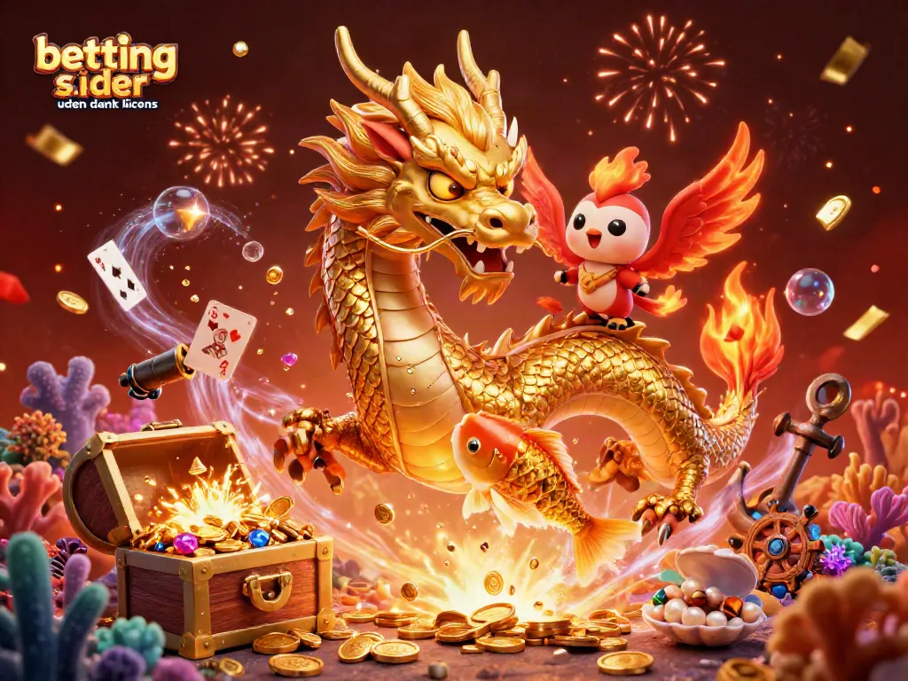 Engage with betting sider uden dansk licens and experience thrilling adventures in this rich 3D casino illustration.